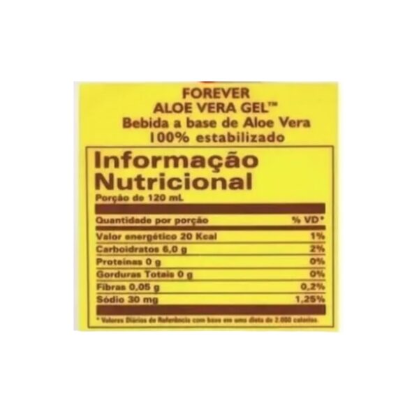 Forever Aloe Vera Gel Suco Natural Vegano Puro Babosa - Imagem 2